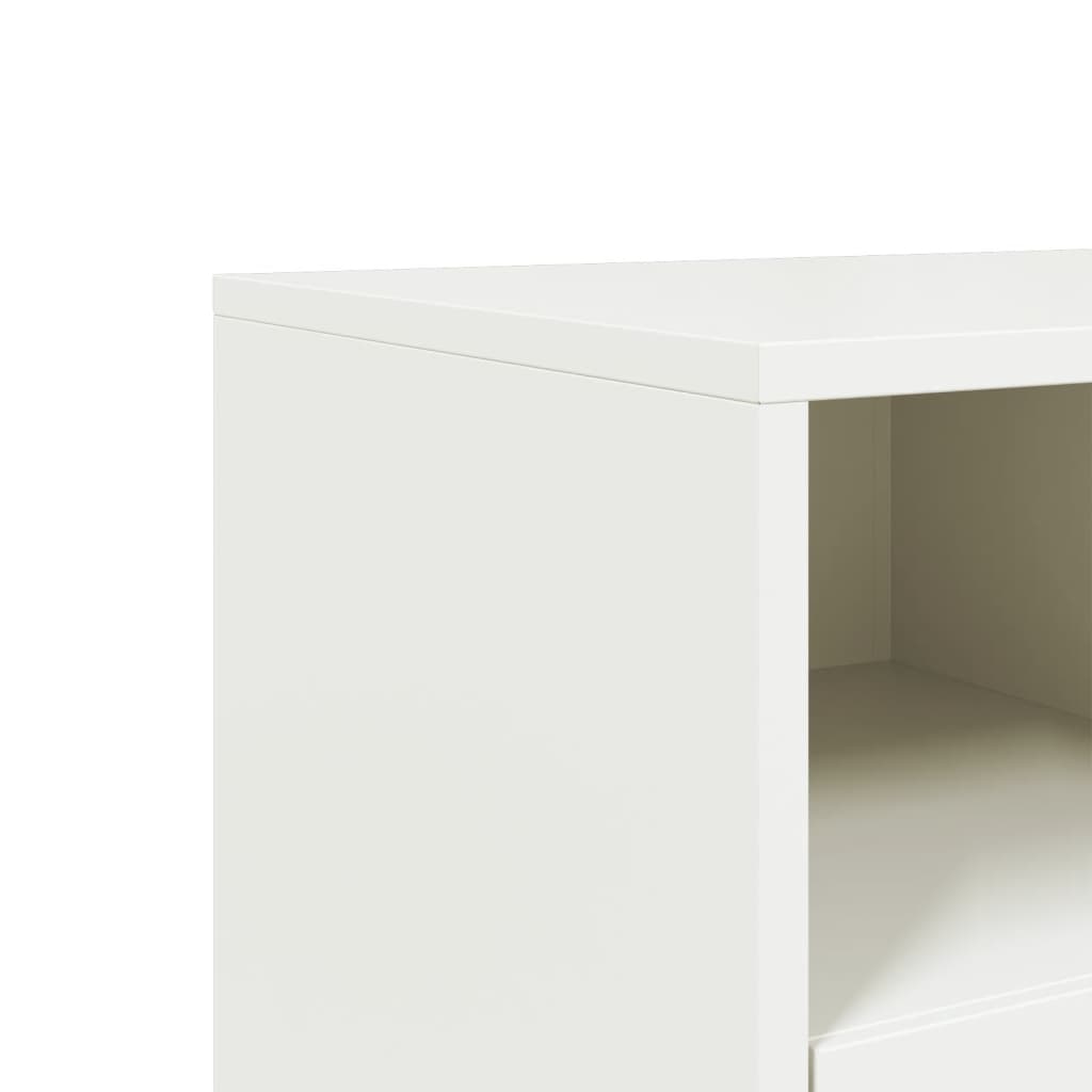 tv-bord 68x39x60,5 cm stål hvid