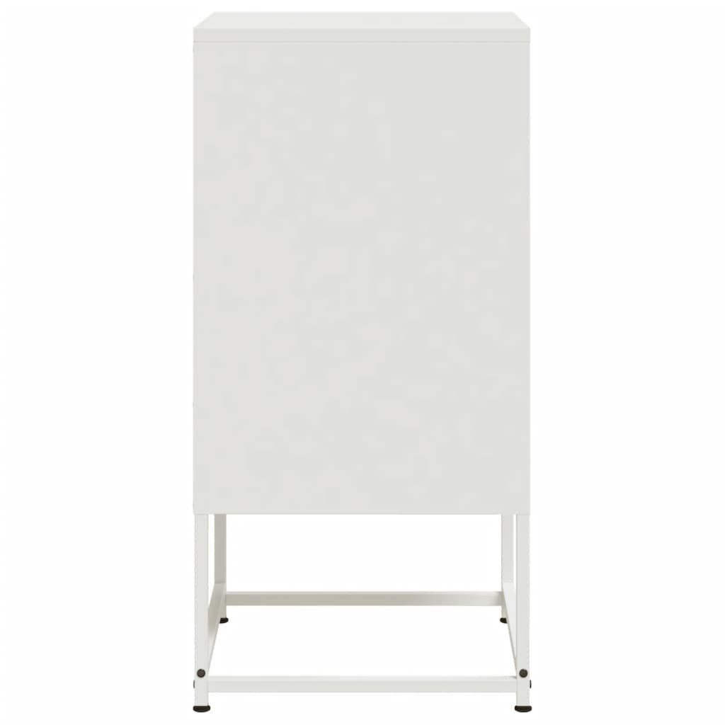 sengeborde 2 stk. 36x39x78 cm stål hvid