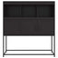 skab 100,5x39x107 cm stål sort