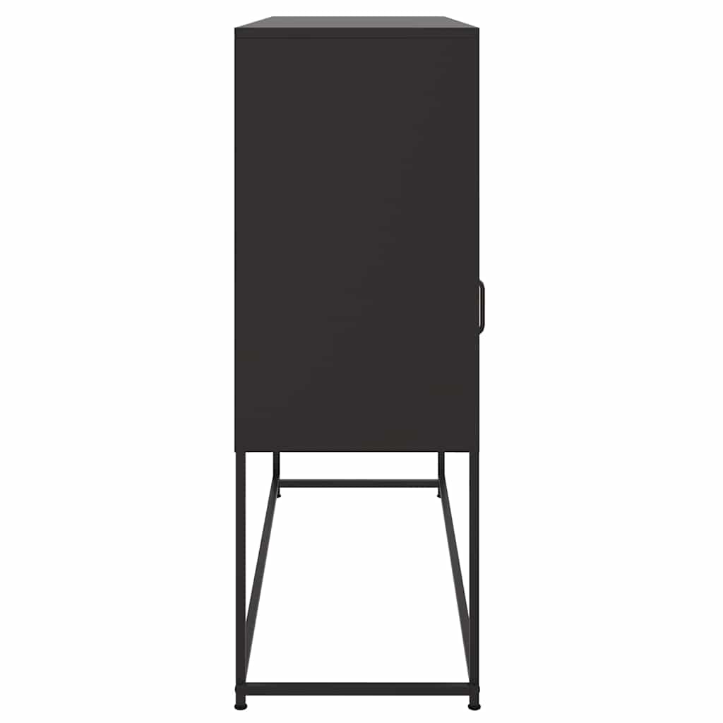 skab 100,5x39x107 cm stål sort