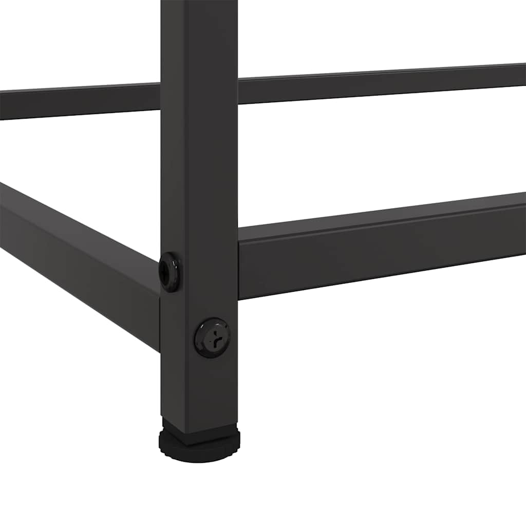 skab 100,5x39x107 cm stål sort