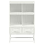 skab 68x39x111,5 cm stål hvid