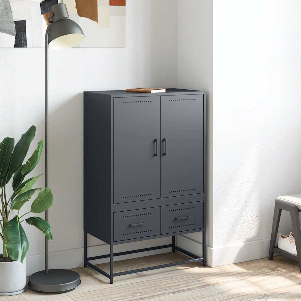 skab 68x39x111,5 cm stål antracitgrå