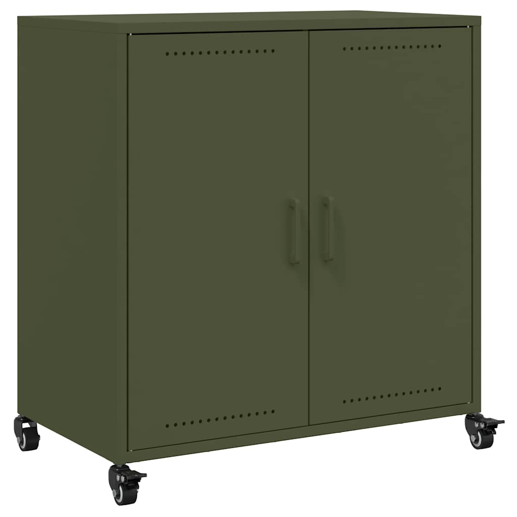 skab 68x39x72 cm stål olivengrøn