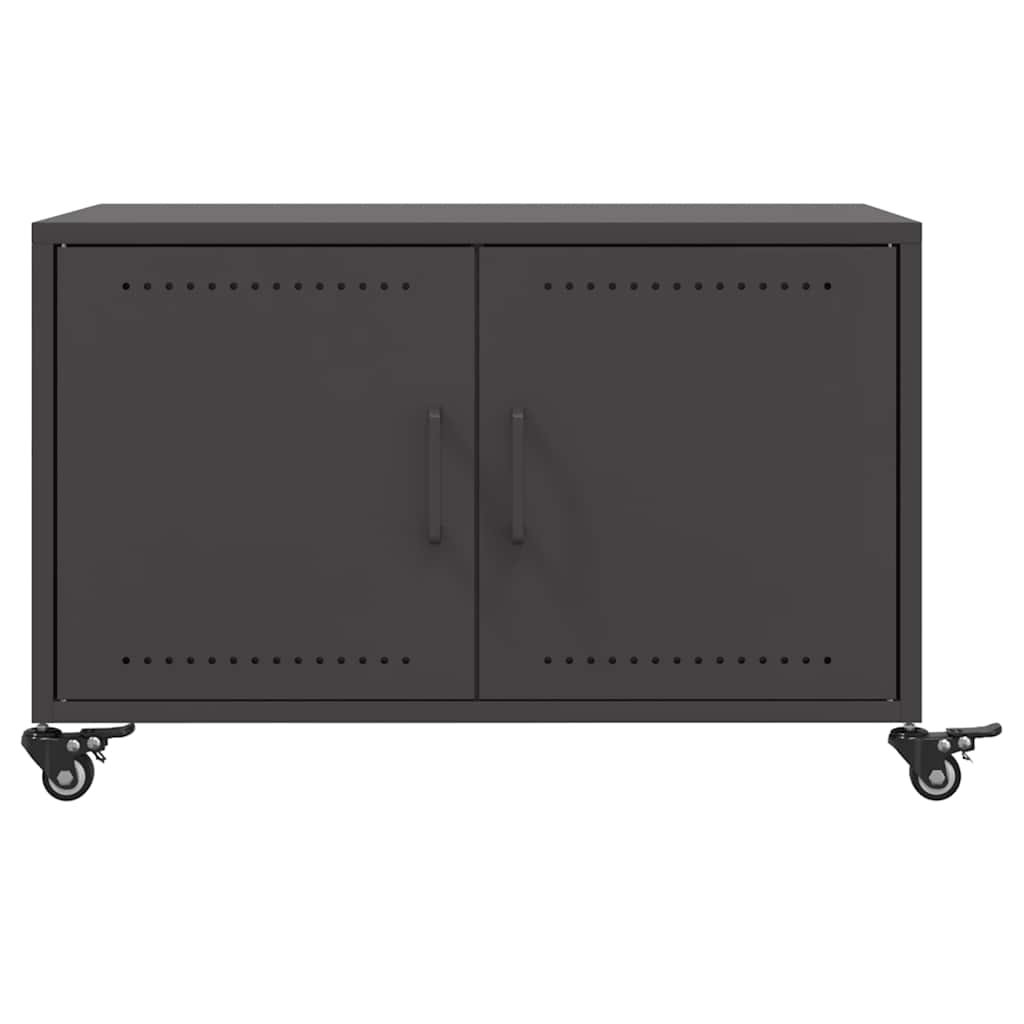 sofabord 68x50x43,5 cm stål sort