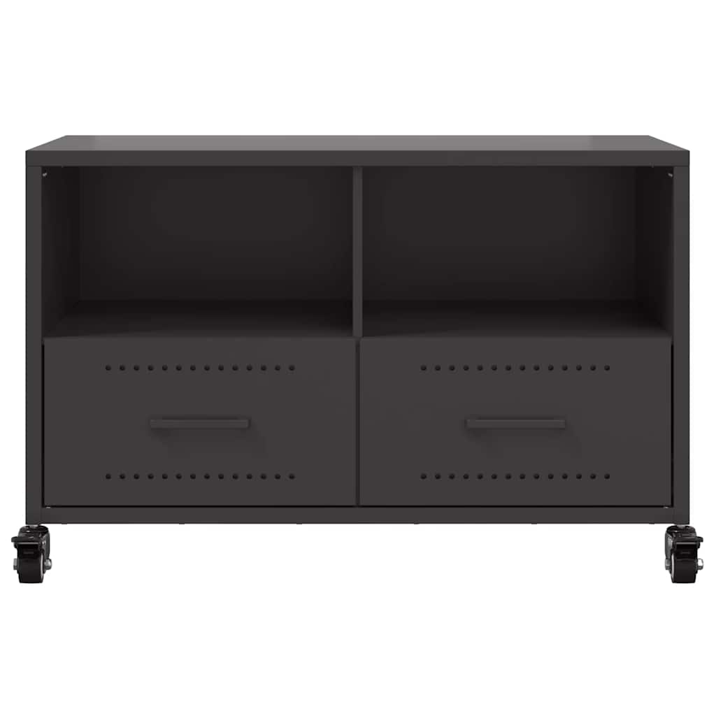 tv-bord 68x39x43,5 cm stål sort