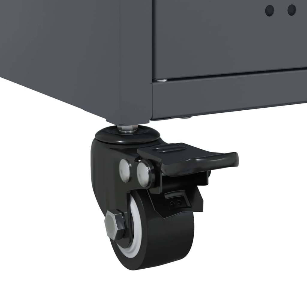 tv-bord 68x39x43,5 cm stål antracitgrå