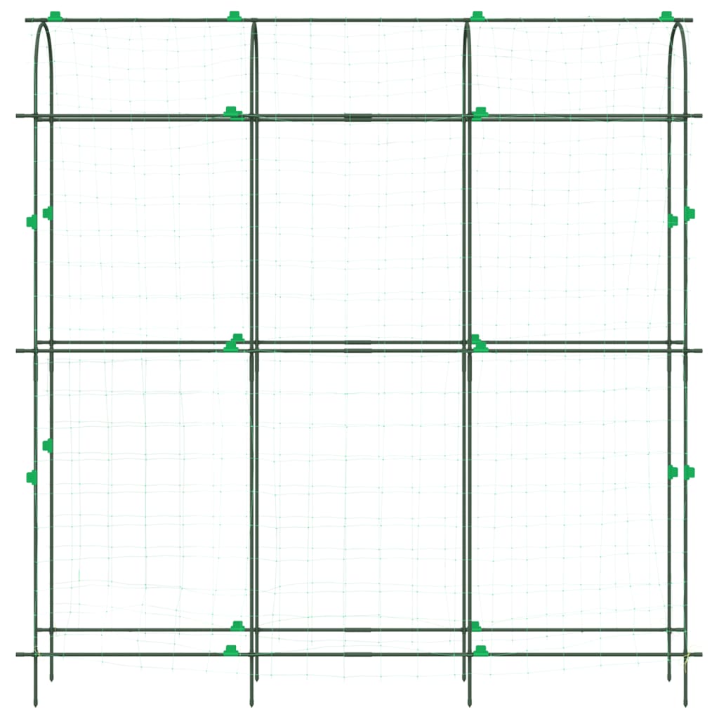 espalier til klatreplanter 181x31x182,5 cm U-ramme stål