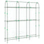 espalier til klatreplanter 181x31x182,5 cm U-ramme stål