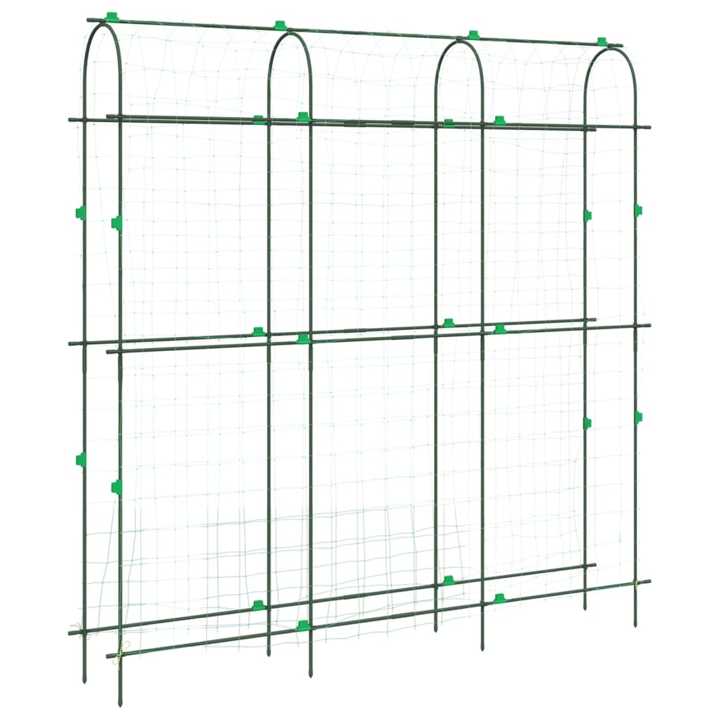 espalier til klatreplanter 181x31x182,5 cm U-ramme stål