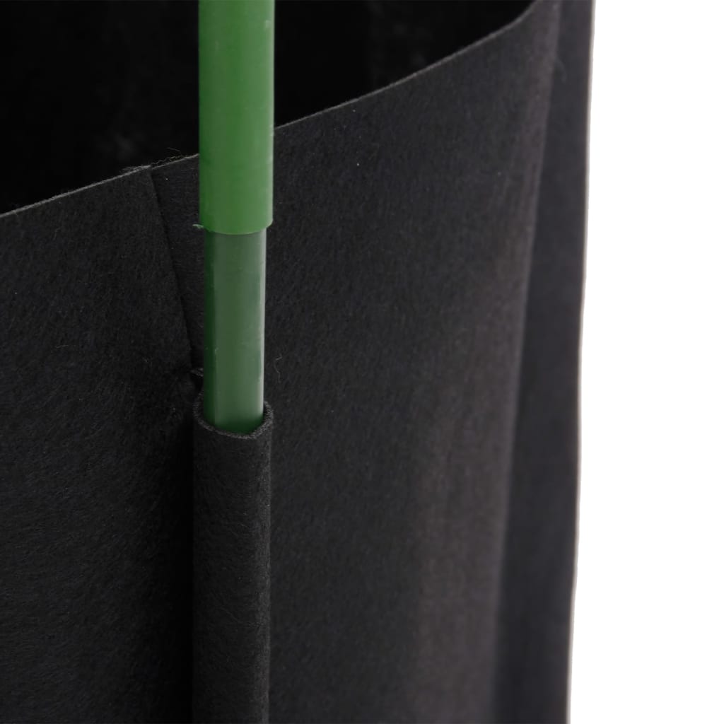 plantestativer med planteposer 2 stk. 116 cm stål og PP