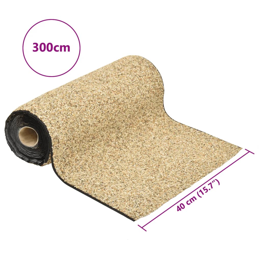 stenfolie 300x40 cm naturlig sandfarve