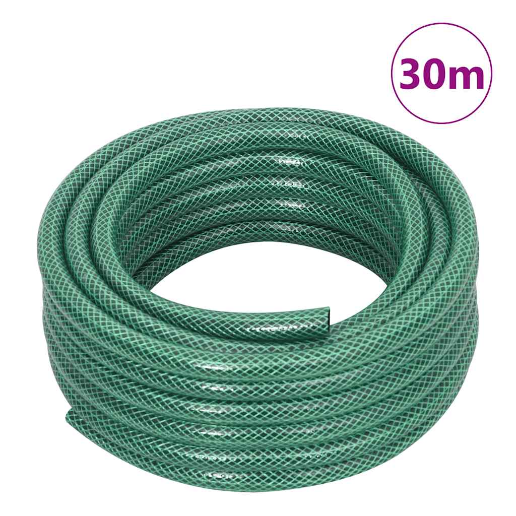 slangetromle med tilslutningssæt 0,5" 30 m PVC grøn