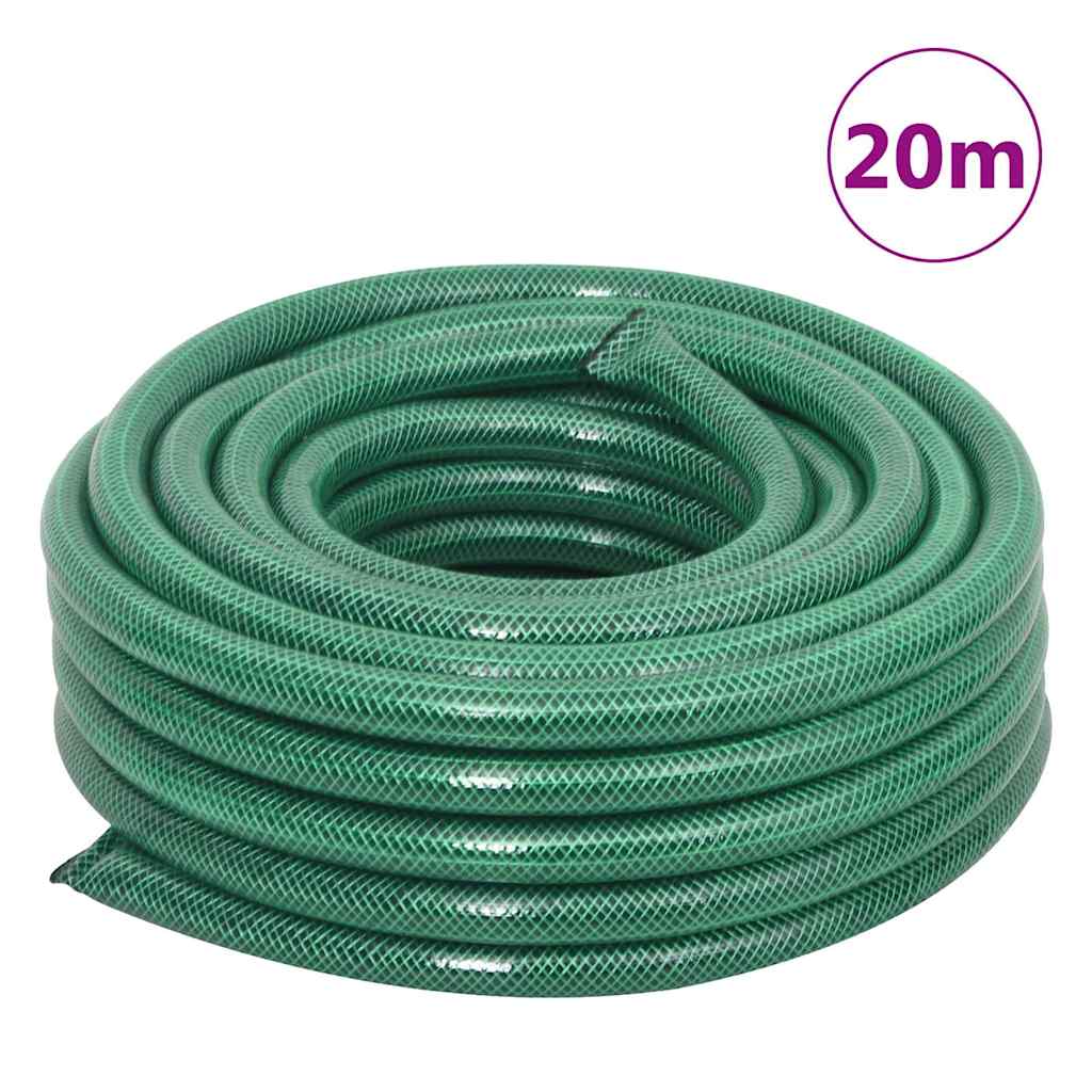 slangetromle med tilslutningssæt 0,75" 20 m PVC grøn