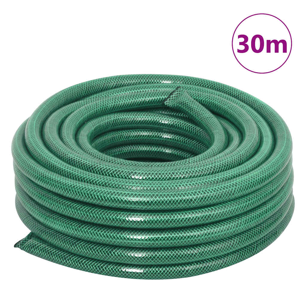slangetromle med tilslutningssæt 0,75" 30 m PVC grøn