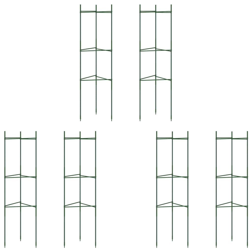 espalierer til tomater 6 stk. 116 cm stål og PP