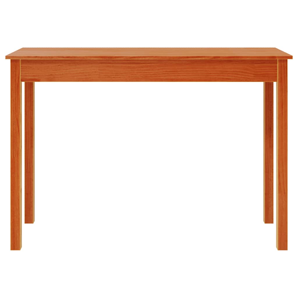 konsolbord 110x40x75 cm massivt fyrretræ gyldenbrun