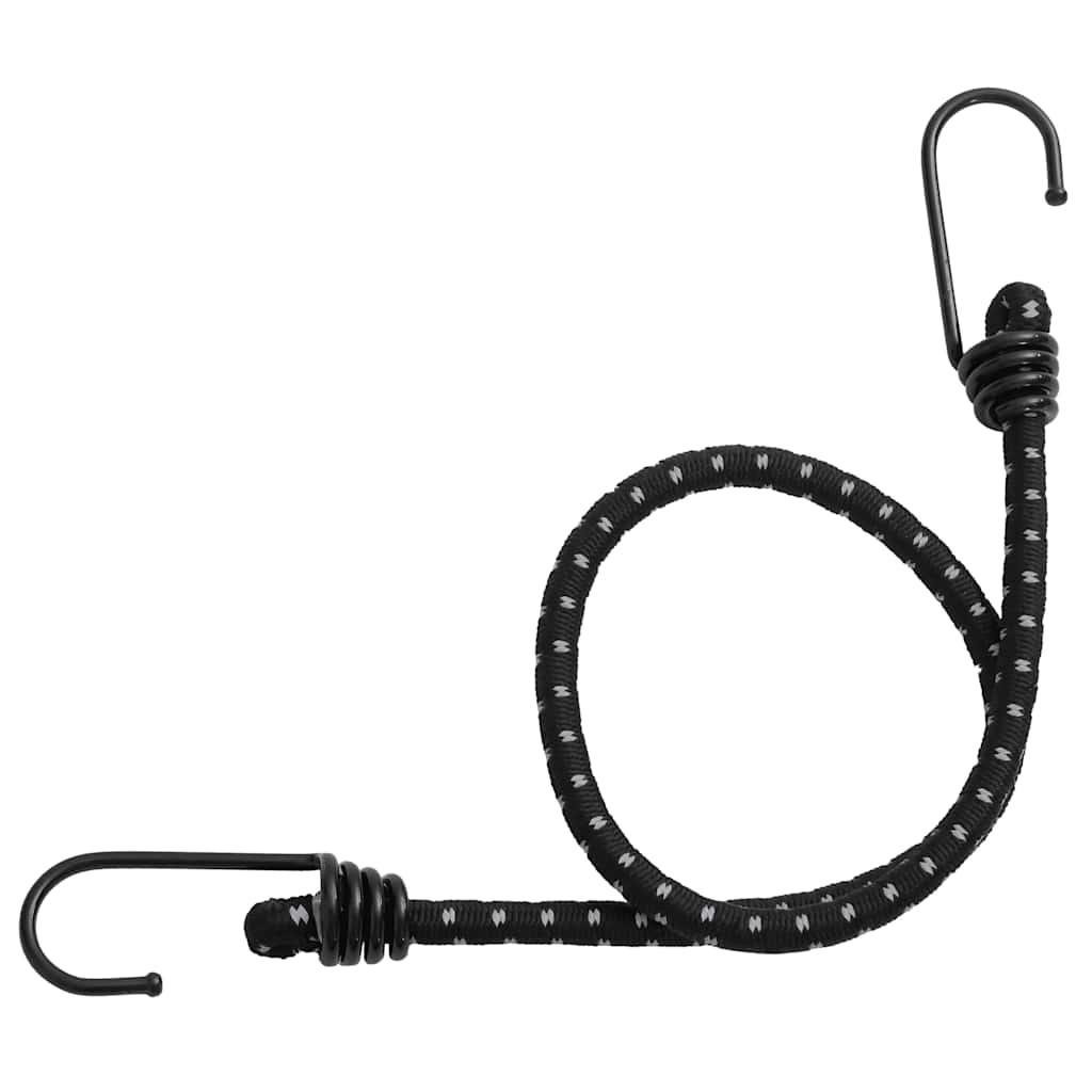 elastiksnore 50 stk. med refleksstriber og kroge 59 cm