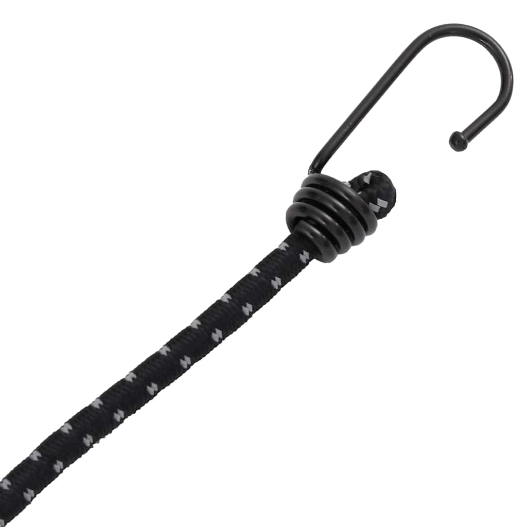 elastiksnore 25 stk. med refleksstriber og kroge 88 cm