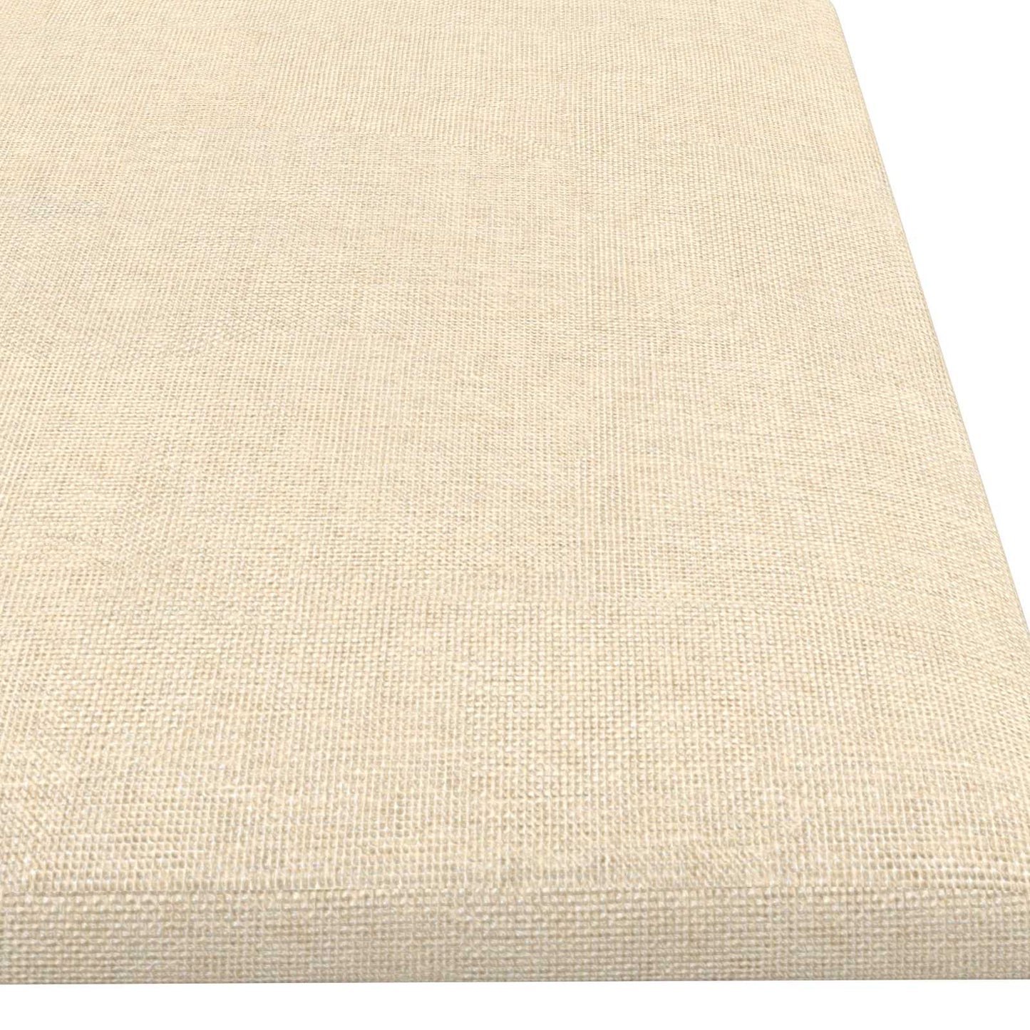 Væghovedgærde 12 stk. 60 x 15 cm Creme Stof