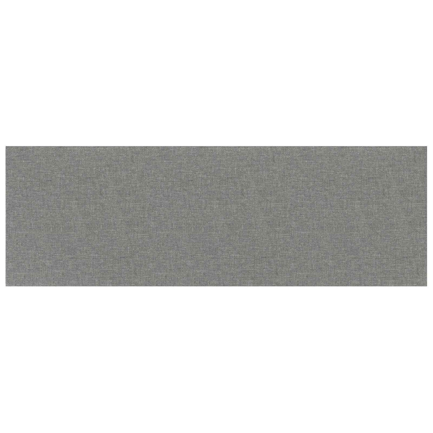 Væghovedgærde 12 stk. 90 x 30 cm Lysegrå Stof