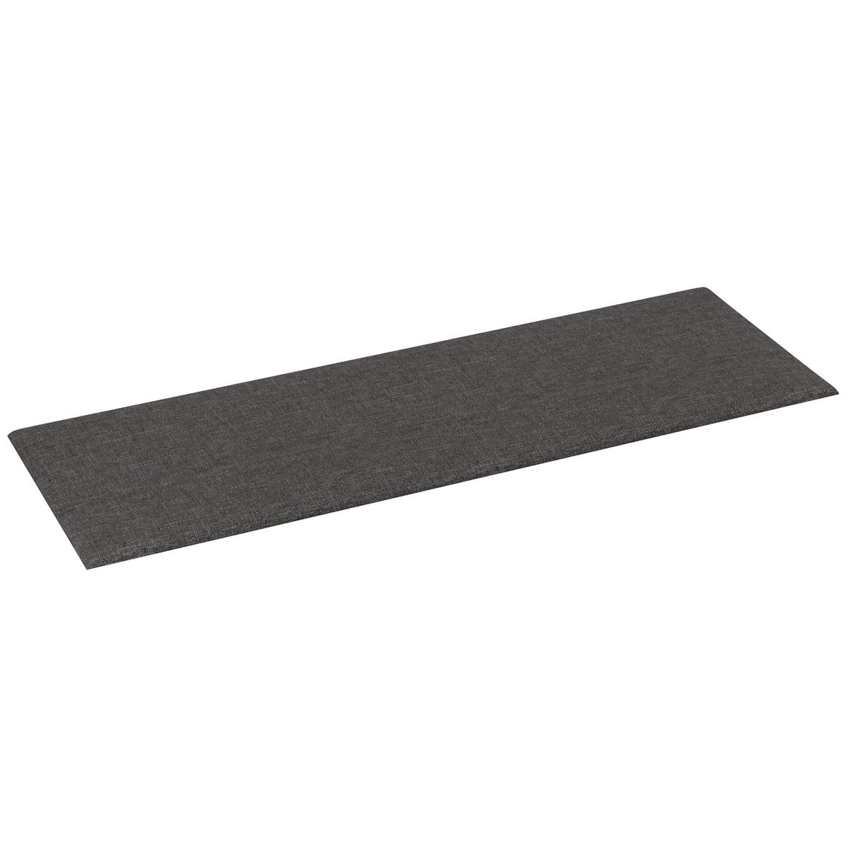 Væghovedgærde 12 stk. 90 x 30 cm Mørkegrå Stof