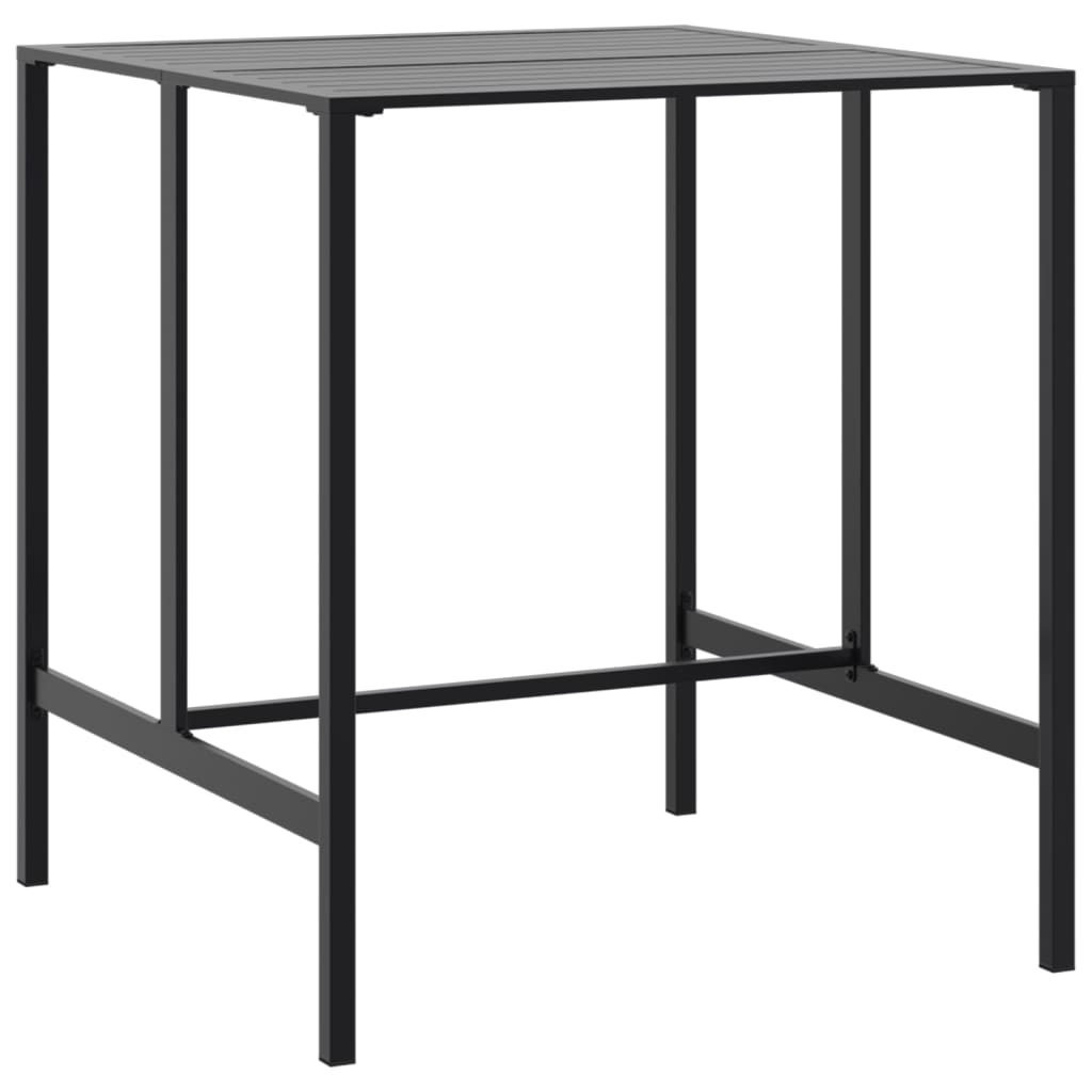 barbord 100x100x110 cm pulverlakeret stål sort