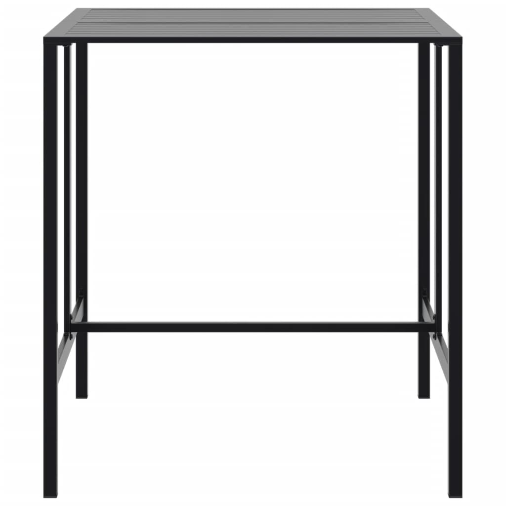 barbord 100x100x110 cm pulverlakeret stål sort