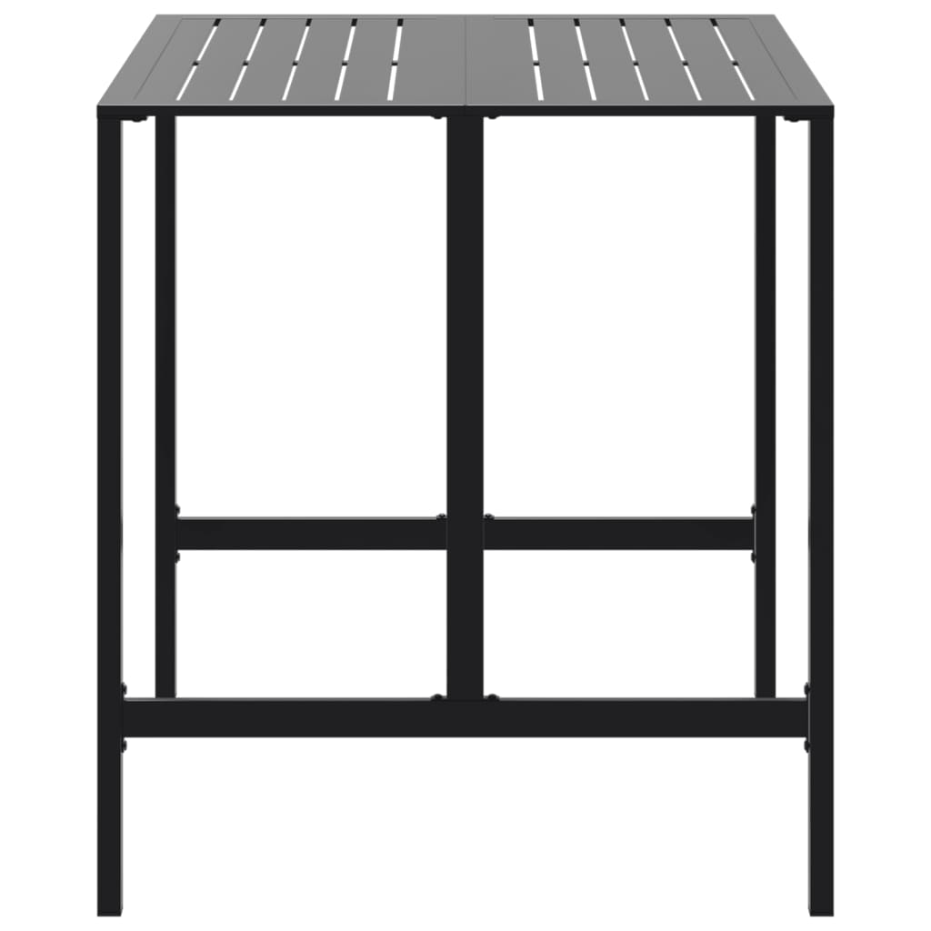 barbord 100x100x110 cm pulverlakeret stål sort