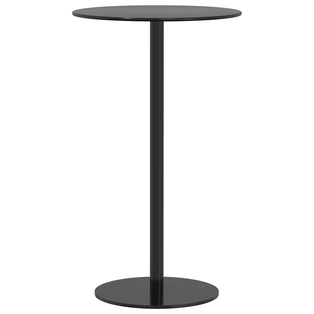 havebord Ø60x105 cm rundt stål sort