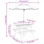 picnicbord til 4 børn m. parasol massivt grantræ