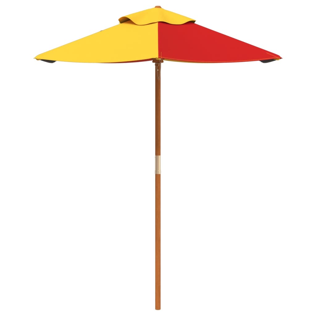 parasol med træstang Ø120x140 cm ti børn