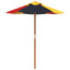 parasol med træstang Ø120x140 cm ti børn