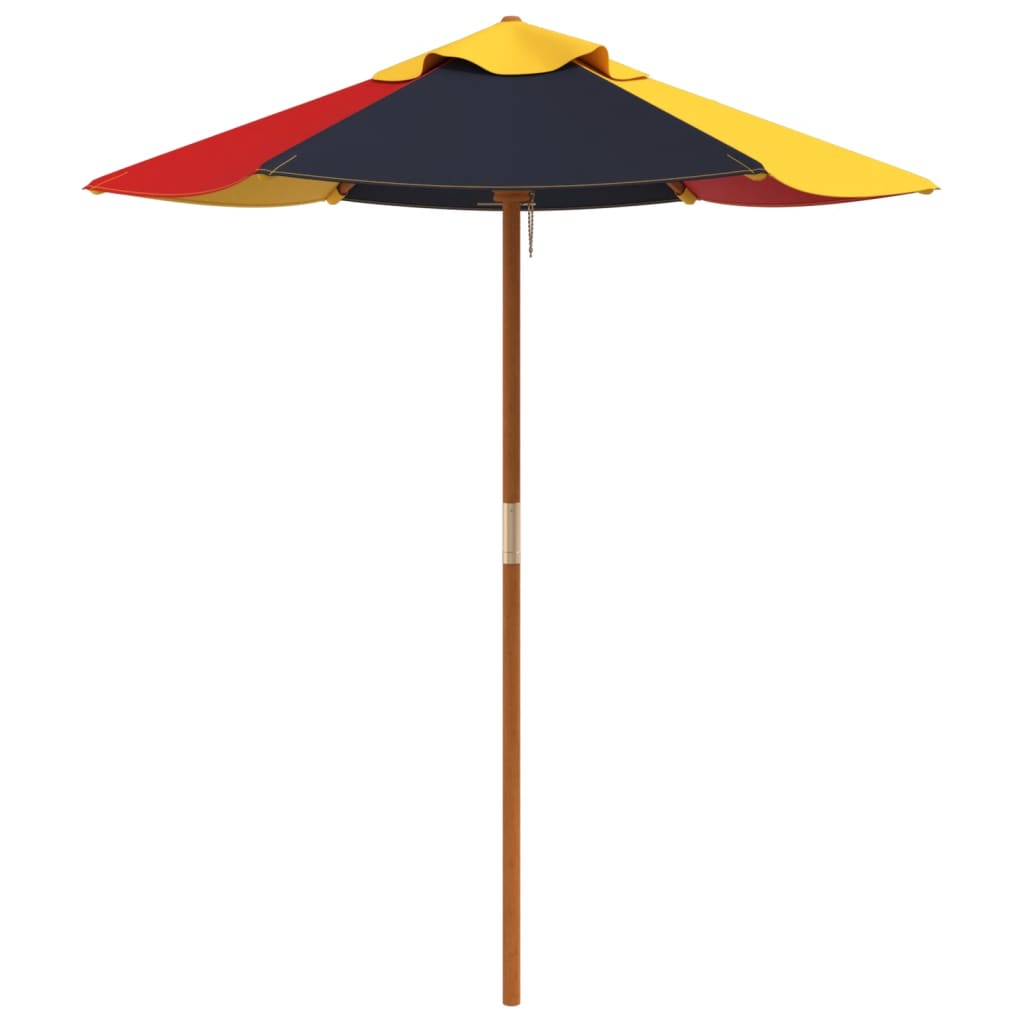 parasol med træstang Ø120x140 cm ti børn