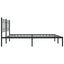 sengeramme med sengegavl 193x203 cm metal sort