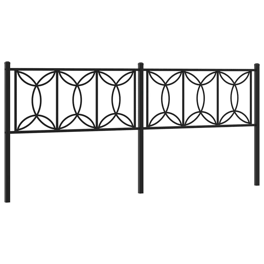 udskiftningsgavl 193 cm metal sort