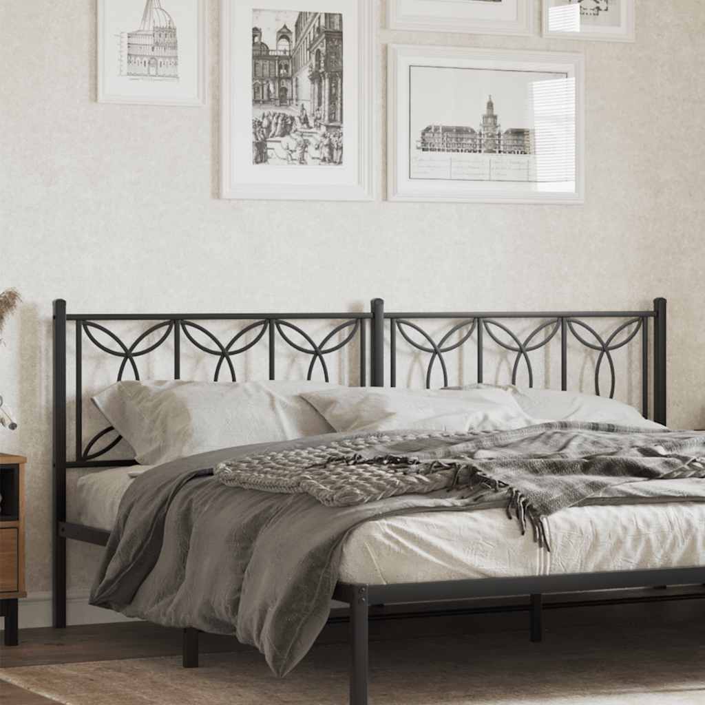udskiftningsgavl 193 cm metal sort