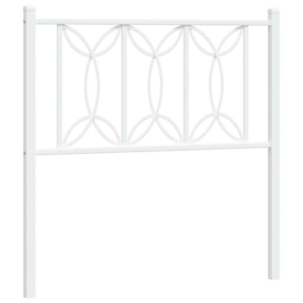 udskiftningsgavl 75 cm metal hvid