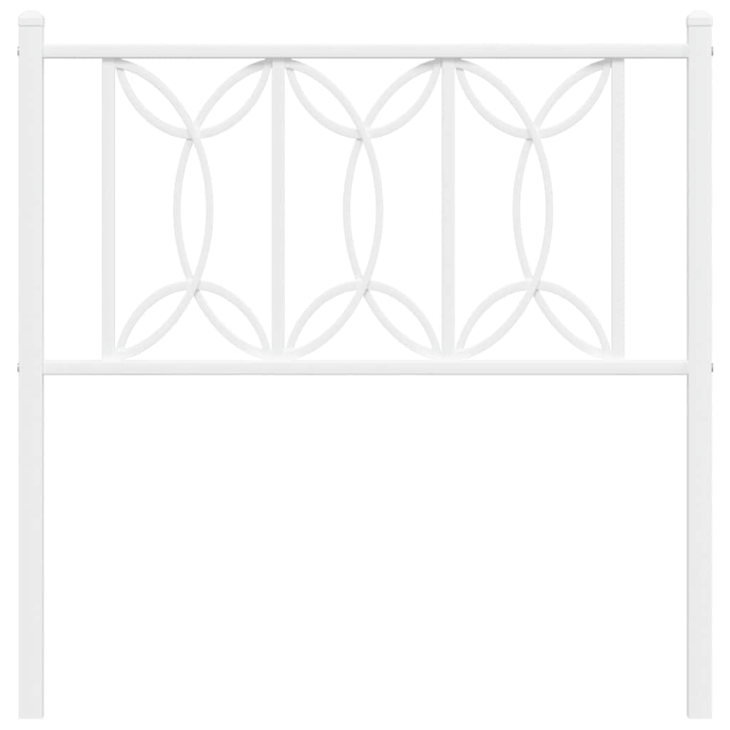 udskiftningsgavl 75 cm metal hvid
