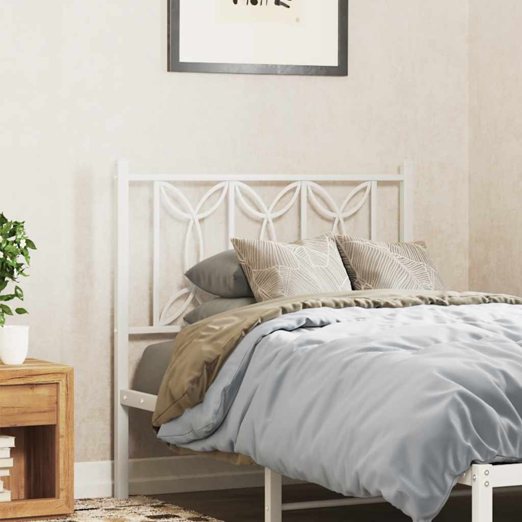 udskiftningsgavl 75 cm metal hvid