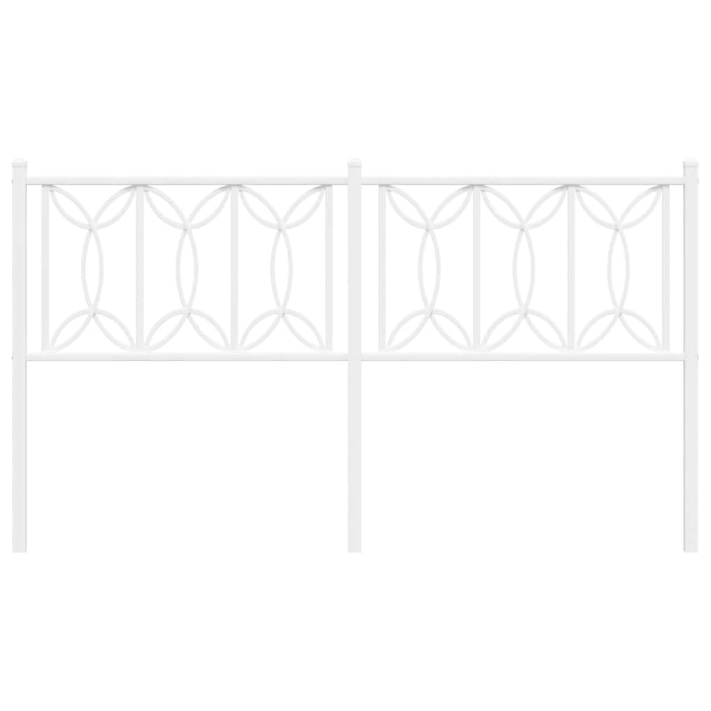 udskiftningsgavl 150 cm metal hvid