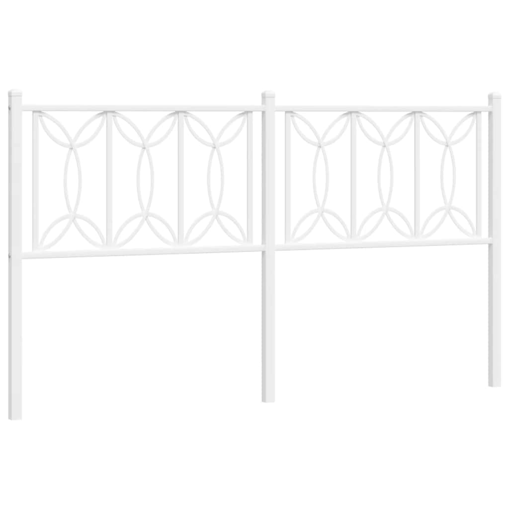 udskiftningsgavl 160 cm metal hvid