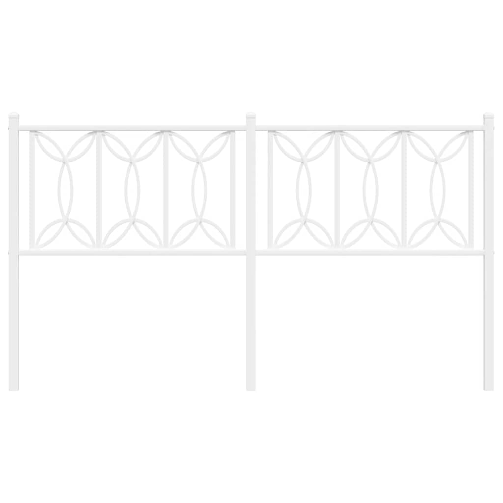 udskiftningsgavl 160 cm metal hvid