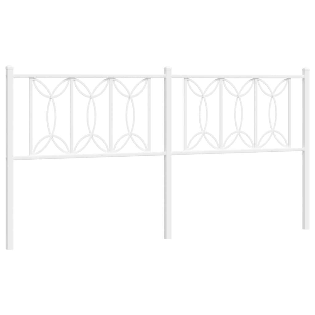 udskiftningsgavl 180 cm metal hvid