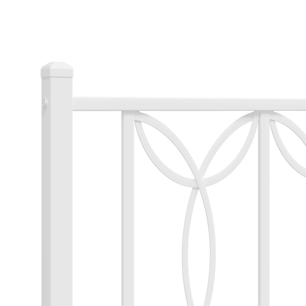 udskiftningsgavl 180 cm metal hvid