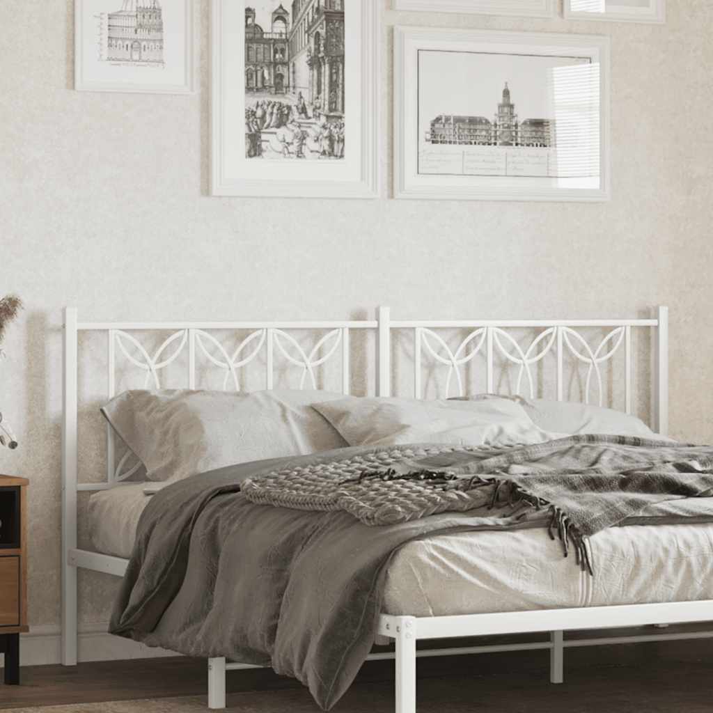 udskiftningsgavl 180 cm metal hvid