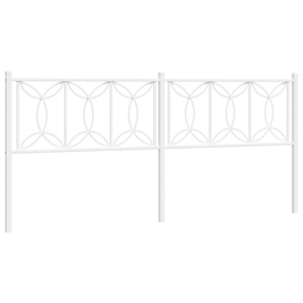 udskiftningsgavl 193 cm metal hvid