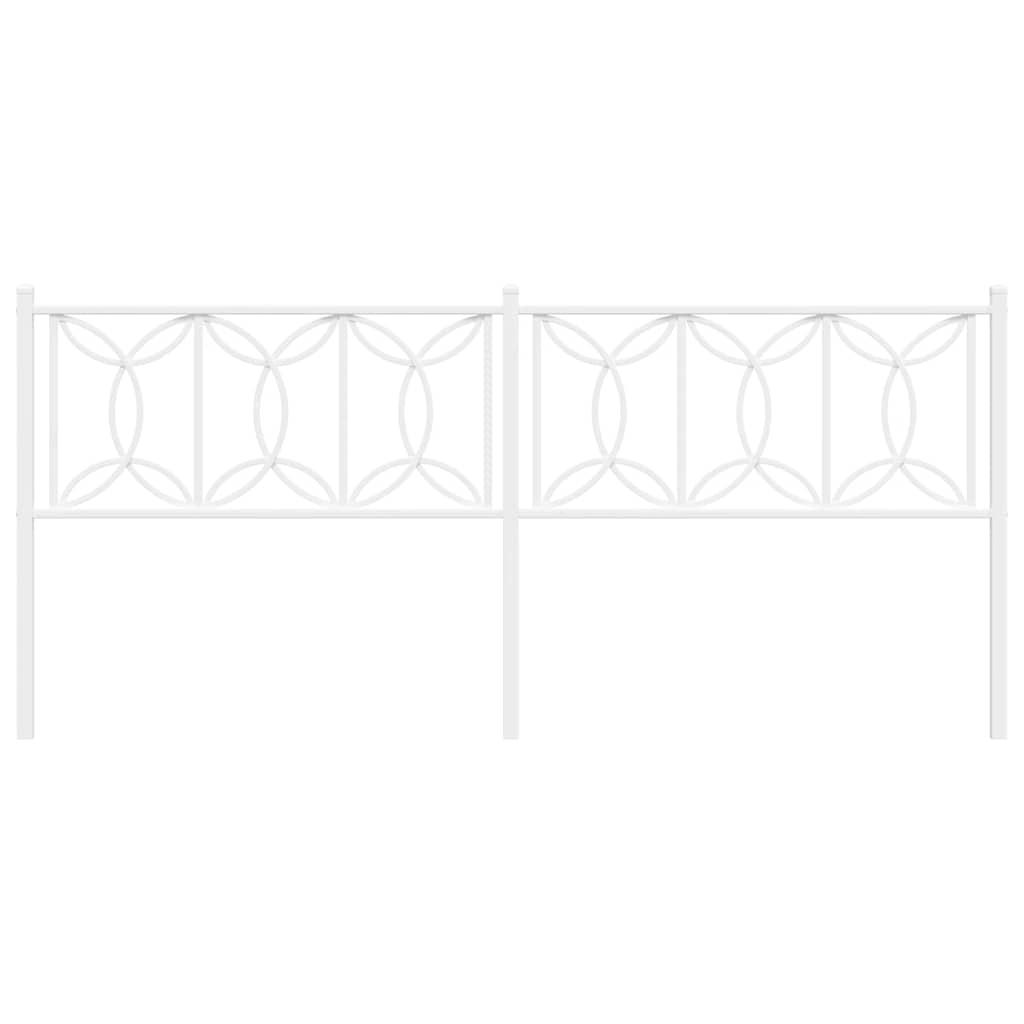 udskiftningsgavl 193 cm metal hvid