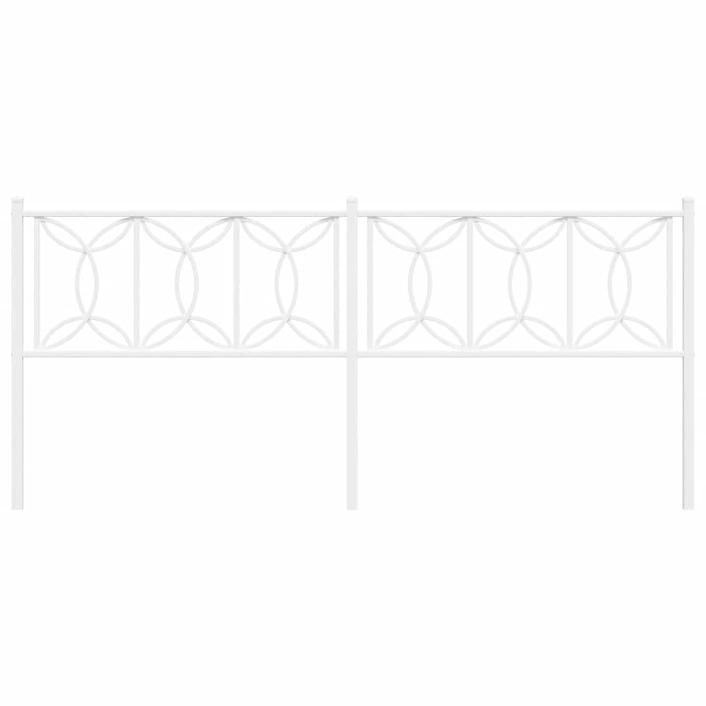 udskiftningsgavl 200 cm metal hvid