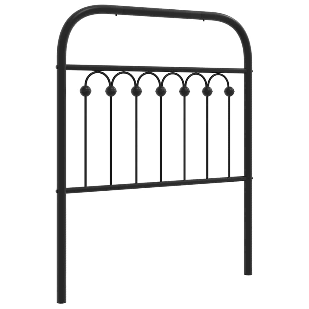 udskiftningsgavl 75 cm metal sort